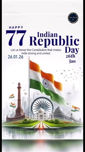 Happy 77th Republic Day wishes to every Indian! | Indian Snacks Hut