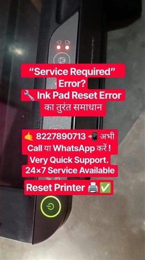 how to fix red light blinking error Ink Pad Resetter error on Epson L3210 printer 🖨️ | l3210 reset