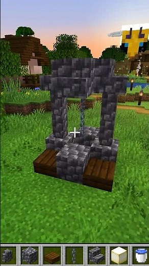 How to build a #minecraft well with infinite water!