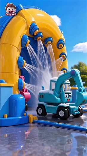10 Excavators Rattle and Rumble #YesNeo #BabyBus #Kids #shorts