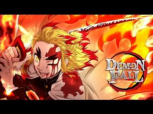 [FLAME HASHIRA] FLAME BREATHING FULL SHOWCASE | DEMONFALL | NINTH FORM PURGATORY | RENGOKU CLAN!