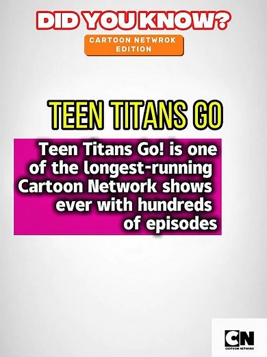 Did you know? Cartoon network edition #funfacts