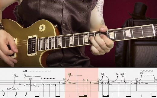 Nightrain Guns N' Roses Guitar Lesson with tab