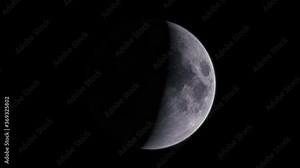 Realistic high Definition Animation of Moon's phases seamless loop. Made it in 4k and 60fps. Elements of this image furnished by NASA.