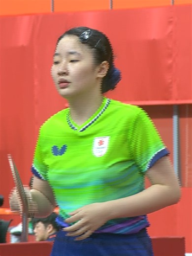 卓球女子団体 予選リーグ 日本 vs モンゴル 1-0｜張本美和が勝利