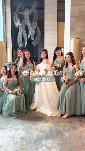 142K views · 713 reactions | You can never go wrong with sage green  #weddingph #weddingideas #ProjectMayo7 | Project Mayo 7 | Facebook