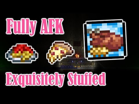 How to AFK Farm for the Exquisitely Stuffed Buff - Terraria 1.4