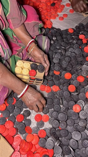 Amazing Carrom Coin Making Process #shorts