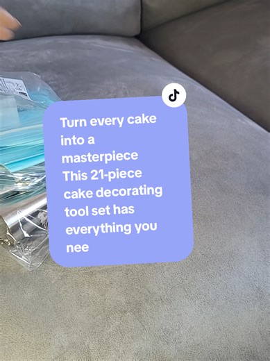 Turn every cake into a masterpiece This 21-piece cake decorating tool set has everything you need to pipe like a pro! 3-piece stainless steel icing spray nozzles Multiple icing tips for flowers, borders & details Durable piping bags included Easy to use – perfect for beginners and bakers From cupcakes to celebration cakes, this set makes decorating clean, creative, and fun Your home baking just leveled up #CakeDecorating #BakingTok #CakeTools #HomeBaker #BakingAccessories