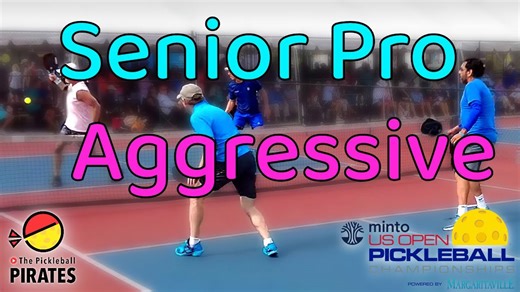 Intense US Open Senior Pro Match Featuring Australian Competitor