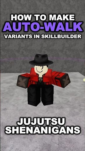 HOW TO MAKE AUTO-WALK VARIANTS IN JJS #jjs #jujutsushenanigans #skillbuilder