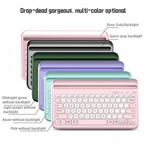 [Hot Item] 2.4 G Ergonomic Wireless Computer Keyboard with Phone Tablet Holder