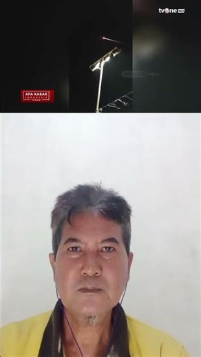 dokumentasi warga brebes melihat jatuhnya meteor