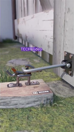 This Gravity Gate Lock is Pure Genius! 🔒 | Smart Mechanical Engineering #science#shorts#tech