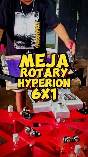 Hyperion 6x1 Rotary Screen Printing Table - Affordable and Versatile
