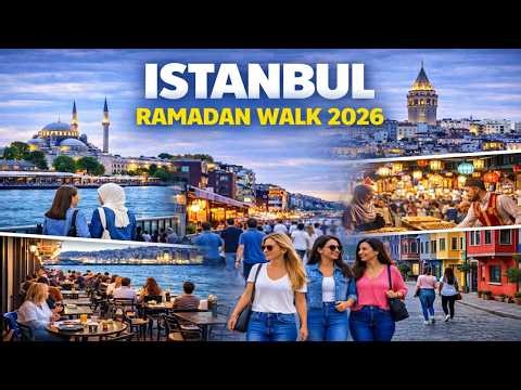 I Walked 5 Hours in Istanbul During Ramadan 🇹🇷 (Real Street Life – Full Walking Tour 2026)