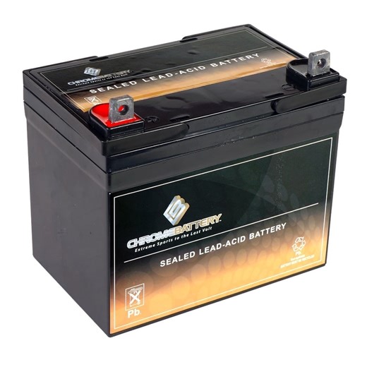 Chrome Battery 12V 35Ah U1 Deep Cycle Agm Solar Battery Also Replaces 33Ah, 34Ah, 36Ah