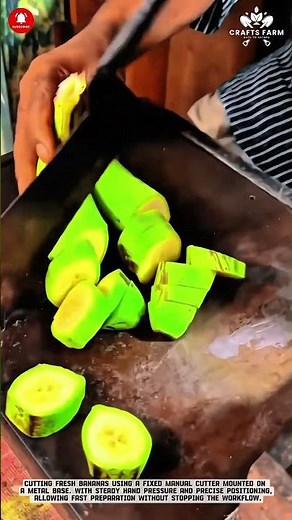 Manual Banana Cutter: Quick and Efficient Street-Style Slicing Method