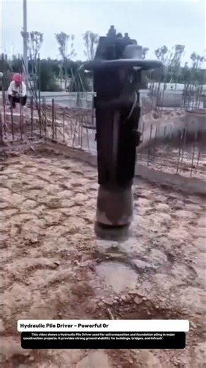 Hydraulic Pile Driver – Powerful Ground Compaction Technology!