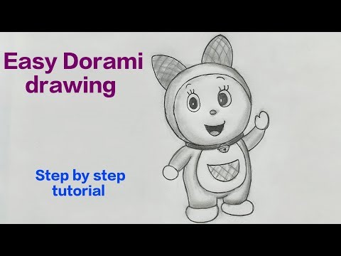 How to Draw Dorami from doramon|Step-by-Step Pencil Sketch for Beginners|Easy simple Dorami tutorial