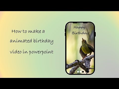 How to make a Animated Birthday Video in PowerPoint | Birthday Video 2021 | PowerPoint
