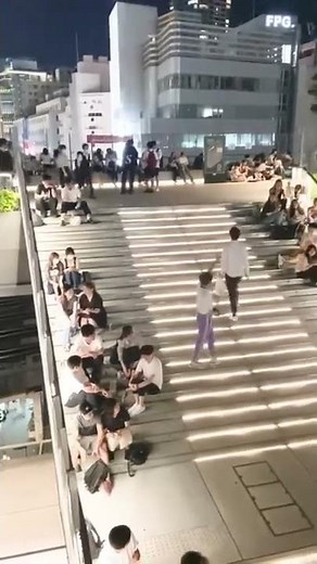 渋谷の階段をMステっぽく歩いてみた