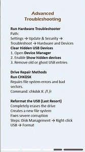Fix “USB Device Not Recognized” in Windows quickly. #usb #error