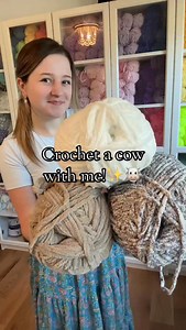 26K views · 10K reactions | Crocheting a cow!! . Pattern is available on my Etsy! . #crochet #crocheter #crochetgrove #crochetcow #cow | Crochet Grove | Facebook