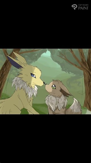 Jolteonn and Eevee//Speedpaint #eevee #jolteon #pokemon