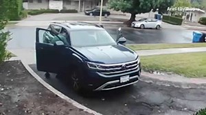 Coyote attacked 2-year-old girl in front of her CA house, security camera shows | VIDEO