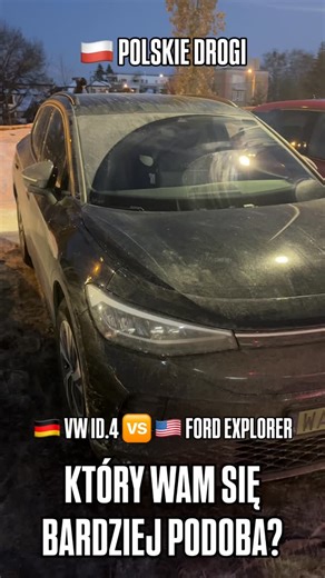 Maciej Smoleń on Instagram: "🇵🇱 #polskiedrogi Niesamowite, jak bardzo można od siebie odróżnić dwa modele, które bazują na tych samych technologiach. Oto ⚡️elektryczne VW ID.4 oraz Ford Explorer. Explorer sprzedaje się w Polsce 4x lepiej i jest drugim najchętniej kupowanym modelem elektrycznym tego segmentu. A Wam, który się bardziej podoba? #ford #volkswagen #carspotting"