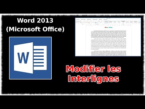 Tuto Modifier les interlignes (Word 2013)