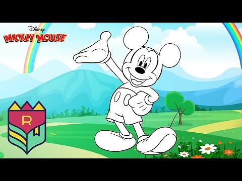 Coloring Mickey Mouse Clubhouse - Mickey Mouse Disney Coloring Book & Pages