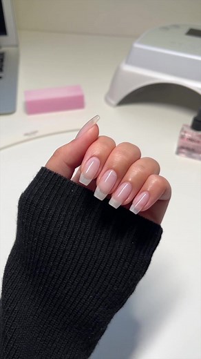 Natural Ballerina Coffin Nails Tutorial with Classy Elegance