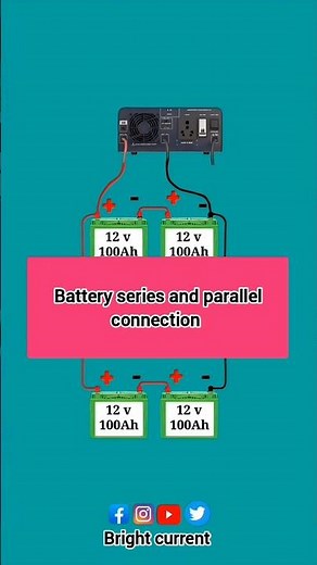 battery series and parallel connection | series and parallel connection #electrical #shorts #yt