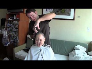 Husband Gives Wife Haircut