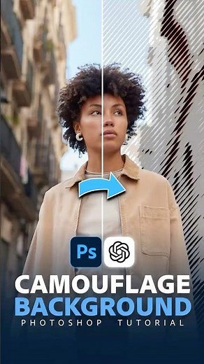 Background Camouflage Effect Using Photoshop in ChatGPT