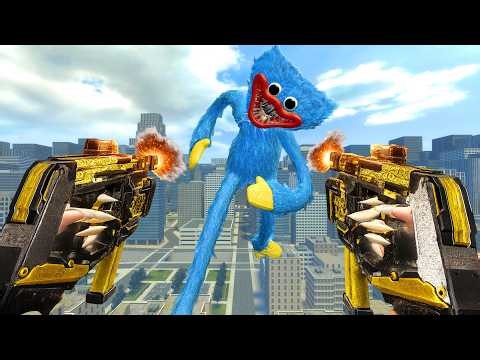 Scary Huggy Wuggy From Poppy Playtime Is Hunting Me In The City! | Garry’s Mod