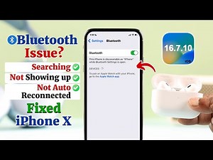 Fix- iPhone X Bluetooth Not Working!