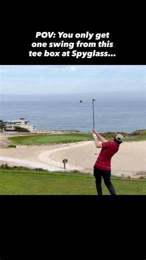 views ✅ shot execution ✅ #golfbetweennaps #pebblebeach #spyglass #golf