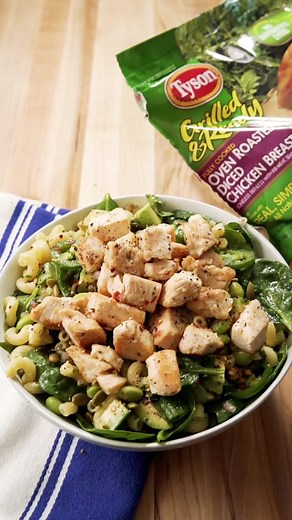 Quick Summer Pasta Salad with Tyson Grilled Chicken