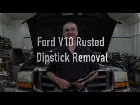 Ford V10 Rusted Off Dipstick Removal