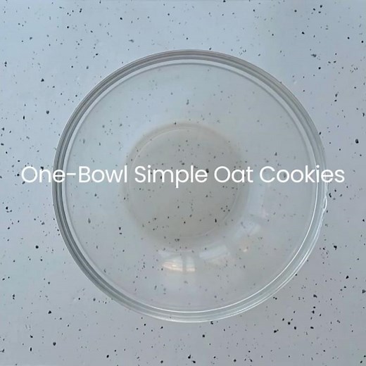 One Bowl Simple Oat Cookies