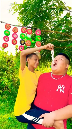 Baby picks rainbow candy for poor grandpa to eat #shorts #baby #cute