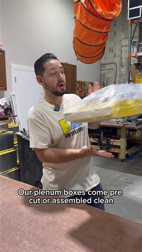 Save yourself the hassle. Get our pre-cut and assembled plenum boxes 📦✅