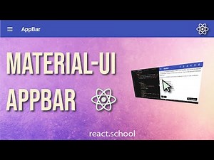 Material UI AppBar - React Navbar CSS Example