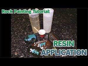 "Rock the Spot" Rock painting Tutorial - Resin Application