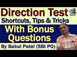 Direction Sense Test || Best Reasoning Tricks By Bakul Patel (SBI-PO)