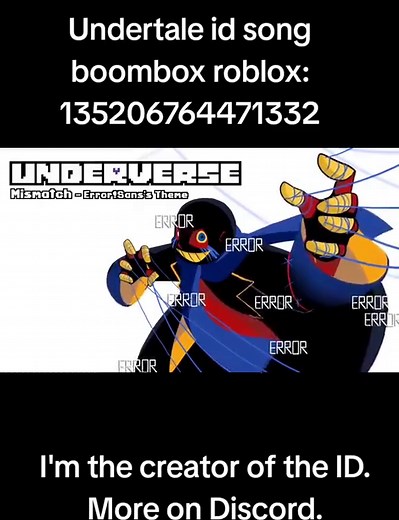 Undertale Boombox Song for Roblox Gameplay