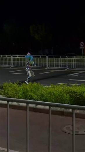 Robot preparing for a marathon race activated self-destruction mode.